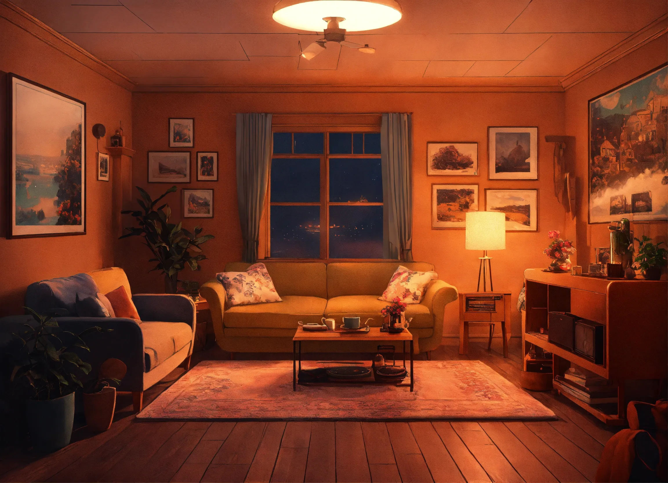 Evening lighting for relaxation